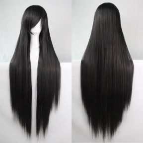 Косплей парик черный 150см / Black